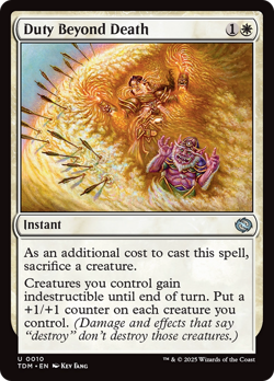 x4 Duty Beyond Death TDM Tarkir Dragonstorm MTG 10 UNCOMMON M/NM 4x - Image 1