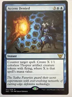 Access Denied #11 (NM) Kamigawa Neon Dynasty NEC Magic MTG - Image 1