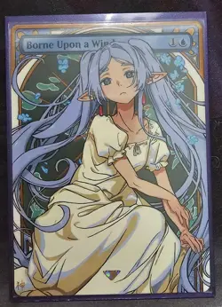 Hand Painted MTG Alter by Sablan Alters - Frieren - Borne Upon a Wind - Image 2