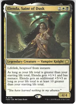 Elenda, Saint of Dusk 119 Foundations FDN R MTG Magic The Gathering R LP - Image 1