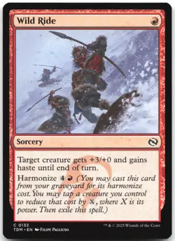Wild Ride 132 Tarkir: Dragonstorm TDM C MTG Magic The Gathering C LP - Image 1