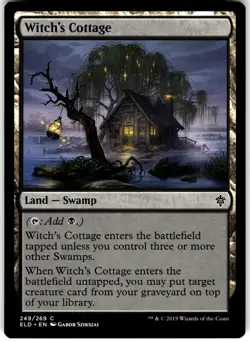 Witch's Cottage 249 Throne of Eldraine ELD C MTG Magic The Gathering C LP - Image 1