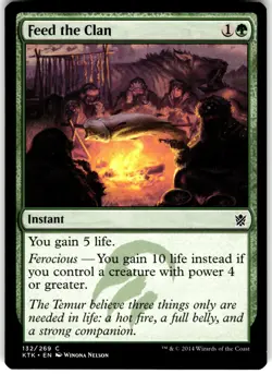 Feed the Clan 132 Khans of Tarkir KTK C MTG Magic The Gathering C LP - Image 1