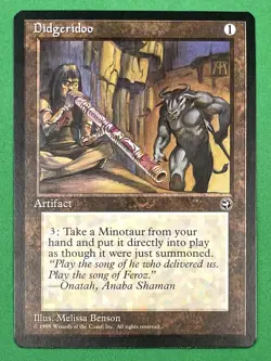 Magic: The Gathering Homelands MTG CCG DIDGERIDOO Artifact Melissa Benson NM - Image 1