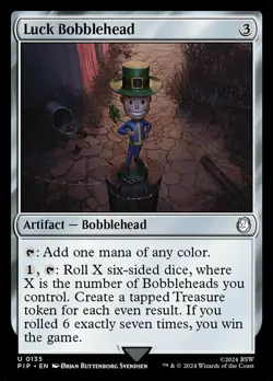 [1x] Luck Bobblehead Near Mint, English Universes Beyond: Fallout MTG Magic - Image 1