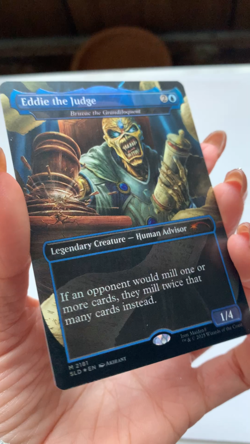 MTG Eddie the Judge (Bruvac the Grandiloquent) NM Rainbow Foil Secret Lair - Image 2