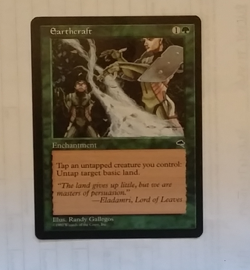 Magic the Gathering Tempest Earthcraft Near Mint See Pics - Image 1