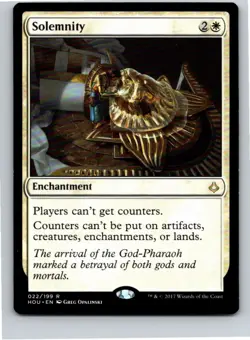 Magic the Gathering Solemnity Hour of Devastation MTG Free Shipping! - Image 1