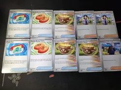 Poke pad, professor research Trainer Bundle 5 - deck building POKEMON TCG CARDS - Image 1
