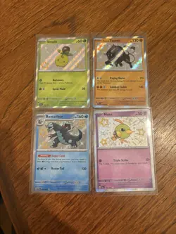 Pokemon Paldean Fates Bundle x4 Baby Shiny Cards - Image 1