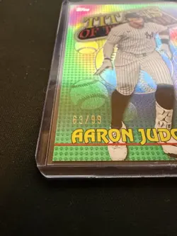 Topps 2026 Series 1 Aaron Judge TOG-3 Titans of the Game Green 63/99 - Image 2