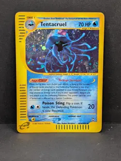 Tentacruel H26/H32 Aquapolis Holo Rare vintage Pokemon TCG Nintendo e-reader LP+ - Image 1