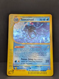 Tentacruel H26/H32 Aquapolis Holo Rare vintage Pokemon TCG Nintendo e-reader LP+ - Image 3