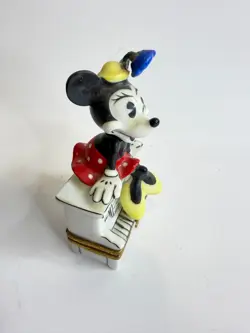 LIMOGES - Pair of 2 Mickey and Minnie Mouse Disney Limoges Trinket Boxes – Rare - Image 3