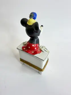 LIMOGES - Pair of 2 Mickey and Minnie Mouse Disney Limoges Trinket Boxes – Rare - Image 5