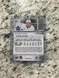 2025-26 Upper Deck Series 2 - Young Guns Easton Cowan #462 (RC) - Image 2