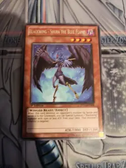 Yu-Gi-Oh! TCG Blackwing Shura the Blue Flame Crow DP11-EN004 1st Edition Rare Nm - Image 1