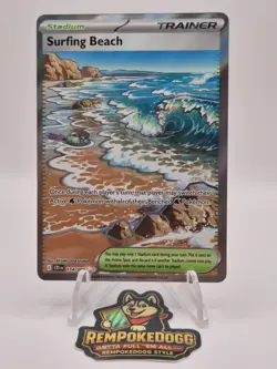 Pokemon TCG Surfing Beach 114/086 Chaos Rising Mint/Near Mint - Image 1