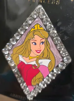 Disney 3" Aurora Diamond Series Limited Edition 300 Sleeping Beauty Pin - Image 1