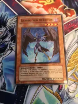 Yu-Gi-Oh Blackwing Shura the Blue Flame Common UNL Edition Card Rgbt-en011 Lp - Image 1