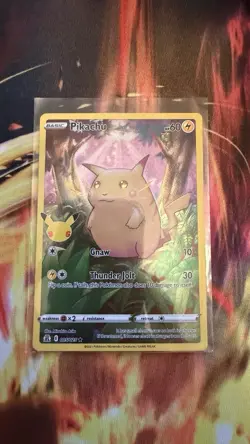 Pokemon TCG Pikachu 005/025 Celebrations 25th Anniversary Holo NM/M Condition - Image 1