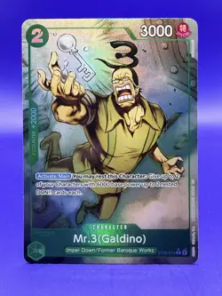 Mr.3(Galdino) (Full Art) ST30-014 Starter Deck EX: Luffy & Ace Foil - Image 1