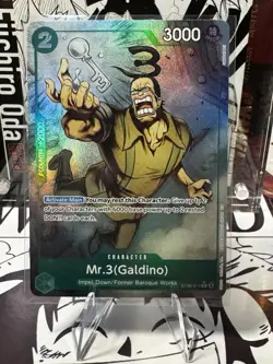 Mr.3(Galdino) (Full Art) ST30-014 Starter Deck EX: Luffy & Ace Foil - Image 1