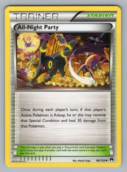 ALL-NIGHT PARTY 96 UC POKEMON LP BKP ARIGA..0 - Image 1