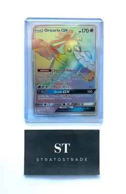 Pokemon Oricorio GX 255/236 Cosmic Eclipse S&M Rainbow Secret Rare Full Art MP - Image 1