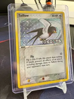 Taillow 80/107 Reverse Holo Stamped EX Deoxys (2005) Pokemon TCG Vintage NM - Image 1