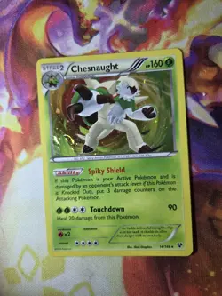 *MEWTAIL SWIRL* Chesnaught Cosmos Holo Rare 14/146 XY - Image 2