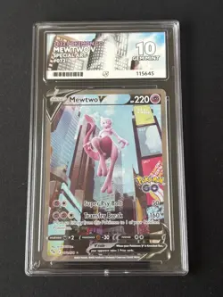Mewtwo V Alternate Art 072/078 Pokemon Go ACE 10 - Image 1