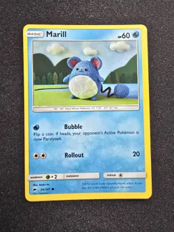 Marill - 34/147 - S&M: Burning Shadows *NM* Pokemon TCG - Image 1