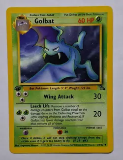 Pokemon Fossil 1st Edition 4 card Lot 1999 WOTC LP Slowbro Golbat Ekans Recycle - Image 5