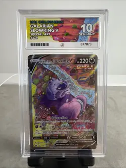 Pokemon TCG Galarian Slowking v 179/198 Chilling Reign Ace 10 - Image 1
