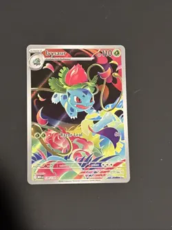 Pokemon Ivysaur Full Art Holo Illustration Rare Mega Evolution Card 134/132 - Image 2