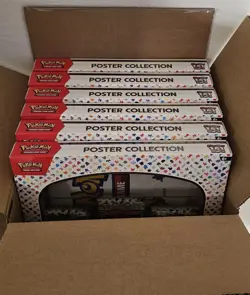 Pokemon 151 Poster Collection Box Sealed Brand New - Lot of 6 Unsealed Case - Image 1