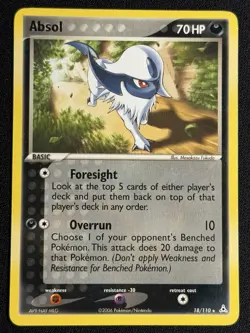 Pokemon TCG EX Holon Phantoms Absol 18/110 Rare Non Holo - Image 1