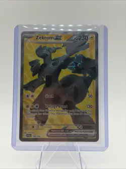Pokemon Company Zekrom EX 158/086 Sv: Black Bolt Ultra Rare Holo Full Art 230 - Image 1