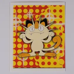 Meowth 52 - Merlin Topps - Vintage Pokemon Sticker - NM - Image 1