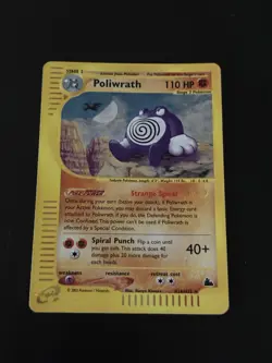 Pokemon TCG Skyridge Poliwrath Holo Rare H24/H32 - Image 1
