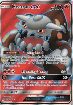 Heatran GX (Full Art) SM11 Holofoil 216/236 NM Ultra Rare - Image 1
