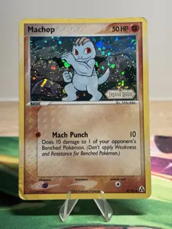 Machop 57/92 EX Legend Maker Reverse Holo Foil Rare Pokemon 2006 Stamped HP - Image 1