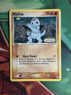 Machop 57/92 EX Legend Maker Reverse Holo Foil Rare Pokemon 2006 Stamped HP - Image 2