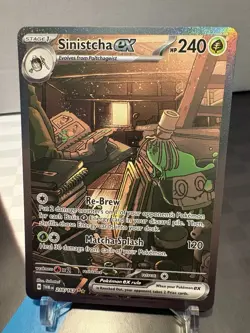 Pokemon TCG Sinistcha ex 210/167 Sv06 Twilight Masquerade SIR ENG - Image 1