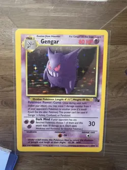 Pokemon Gengar - 5/62 Fossil Holo Rare - good condition - Image 3