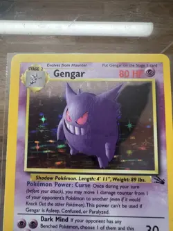 Pokemon Gengar - 5/62 Fossil Holo Rare - good condition - Image 4