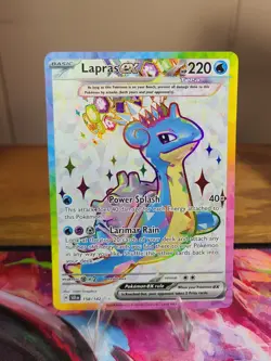 Lapras ex 158/142 Ultra Rare Stellar Crown Pokemon Near Mint - Image 1
