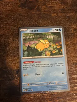 Pokemon TCG Psyduck Mega Evolutions Black Star Promo Card 007 Near Mint - Image 1