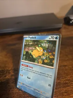 Pokemon TCG Psyduck Mega Evolutions Black Star Promo Card 007 Near Mint - Image 3